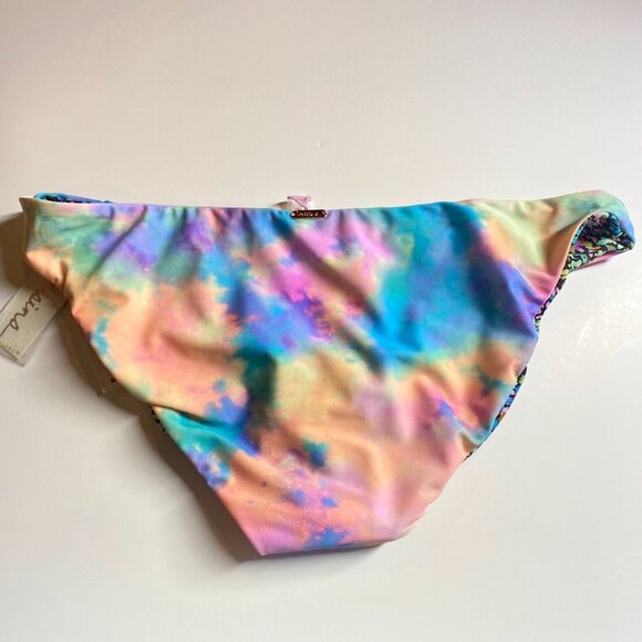NWT RAISINS Reversible Floral & Tie-Dye Bikini Bottoms By Raisins,  Size Medium - Picture 8 of 9